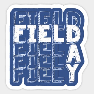 Field Day 2022 For school teachers kids and family blue Sticker